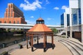 Gazebo in Lansing downtown at Grand river