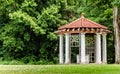 Gazebo at the Longview Farm Mansion. Royalty Free Stock Photo