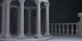 Gazebo with marble Corinthian columns