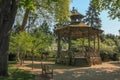 Gazebo at Mirabeau park, Tours. France Royalty Free Stock Photo