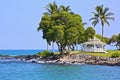 Gazebo ocean cliff Hawaii Royalty Free Stock Photo