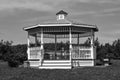 gazebo in the orchard of sholan farms Royalty Free Stock Photo