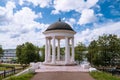 Gazebo of Ostrovsky. View of the streets of the old Russian city Royalty Free Stock Photo