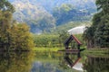 Gazebo pavilion near the lake