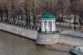 Gazebo-rotunda, on Pushkinskaya Embankment in Gorky Park
