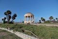 The Gazebo, a round temple with a dome supported by circular columns located in the center of the beautiful Mascagni terrace on th
