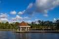 Gazebo on a small lake