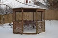 Gazebo in the Snow