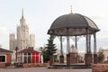 Gazebo and Stalinist skyscraper