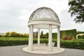 Gazebo in summer garden. Royalty Free Stock Photo