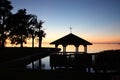 Gazebo Sunset Tarpon Springs (FL) Royalty Free Stock Photo