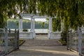 Gazebo symmetry park outdoor architectural calm place for walking