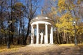 Gazebo Temple of Ceres at autumn,