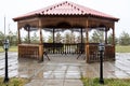 Gazebo verenda in sanatorium Royalty Free Stock Photo