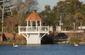 Gazebo at Virginia Lake Royalty Free Stock Photo