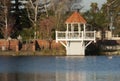 Gazebo at Virginia Lake Royalty Free Stock Photo