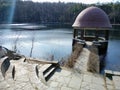 Gazebo Water Pond Lake View Royalty Free Stock Photo