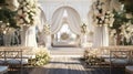 gazebo wedding venue ceremony decoration, ai