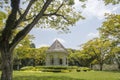 Gazebo or white bandstand at Singapore Botanic Gardens