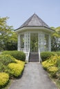 Gazebo or white bandstand at Singapore Botanic Gardens