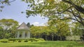 Gazebo or white bandstand at Singapore Botanic Gardens Royalty Free Stock Photo