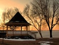 Gazebo in winter