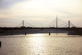 Gazela Bridge on the Sava River in Belgrade-- Royalty Free Stock Photo