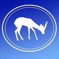 Gazelle Chinkara Logo Image Background Icon