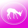 Gazelle Chinkara Logo Image Background Icon