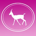 Gazelle Chinkara Logo Image Background Icon