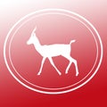 Gazelle Chinkara Logo Image Background Icon