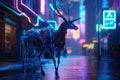 Gazelle\'s Cyberpunk Realism in Rococo Neon Shades