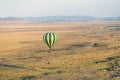 Gazing Down from a Serengeti Hot Air Balloon: A Spectacular Aerial View