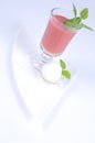 Gazpacho with lemon sorbet [3] Royalty Free Stock Photo