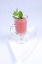 Gazpacho with lemon sorbet Royalty Free Stock Photo