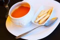 Gazpacho - spanish cold soup Royalty Free Stock Photo