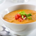 Gazpacho, Spanish cold summer soup Royalty Free Stock Photo