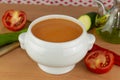 Gazpacho. Spanish style soup Royalty Free Stock Photo