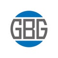 GBG letter logo design on white background. GBG creative initials circle logo concept. GBG letter design Royalty Free Stock Photo