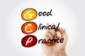 GCP, Good Clinical Practice acronym Royalty Free Stock Photo