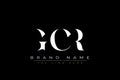 GCR abstract letter logo design Royalty Free Stock Photo