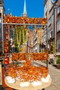 Gdansk. Amber Jewelry. Royalty Free Stock Photo