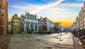 Gdansk city on sunrise Royalty Free Stock Photo