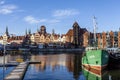 Gdansk Crane on the Motlawa`s Long Embankment in Gdansk, Poland