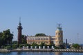 GDANSK - LIGHTHOUSE AND HARBOR MASTER Royalty Free Stock Photo