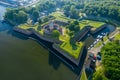 Gdansk. Medieval Wisloujscie Fortress Aerial View. Pomeranian Voivodeship, Gdansk, Poland Royalty Free Stock Photo