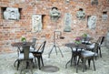 Gdansk Old Town Outdoor Cafe Royalty Free Stock Photo