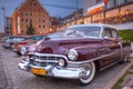 Gdansk, Poland - April 16, 2019: Classic Cadillac car parked at the old town of Gdanks, Poland Royalty Free Stock Photo