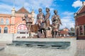 Gdansk, Poland - April 18, 2017: Kindertransport memorial located on Gdansk Glowny railway station.