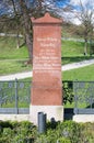 Gdansk, Poland - April 18, 2017: Klawitter family grave in Gdansk.